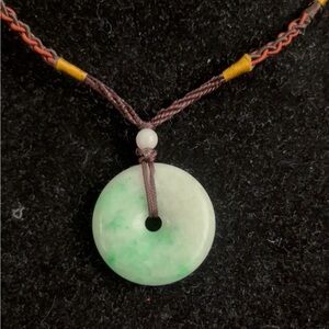 Lucky Donut Jade Pendant